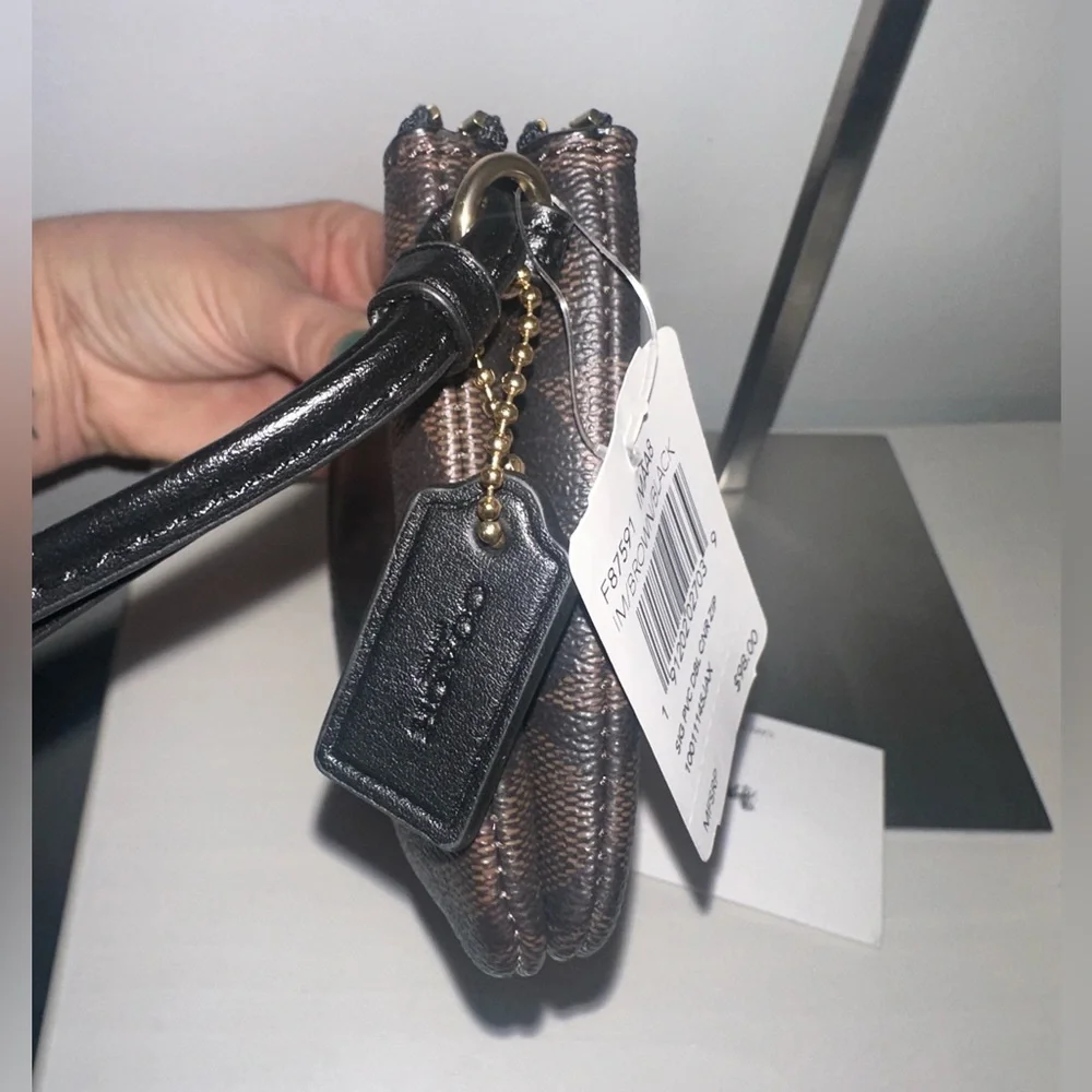 Coach Black and Brown Wristlet - Picture 6 of 6